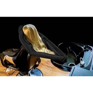 Inflatable Hair Washing Funnel Cape Shampoo Hair In Any Chair Basin Black New